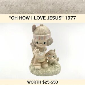 Precious Moments "O How I Love Jesus" Figurine E-1380/B